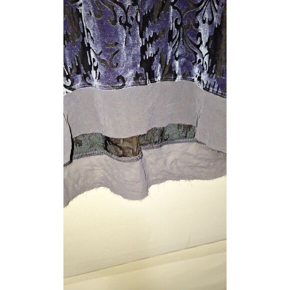 A Simply Vera Women's Velvet Burnout Top Whimsigoth Fairy Grunge Size XL As-Is - Picture 5 of 12